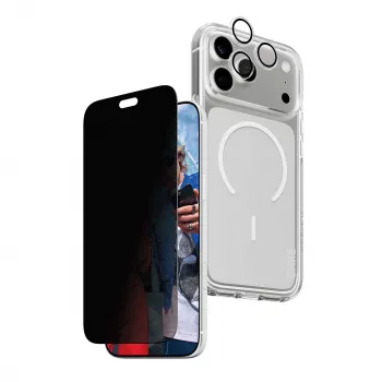 PanzerGlass Privacy Flagship 3-in-1 komplekt iPhone 18 Pro Maxile