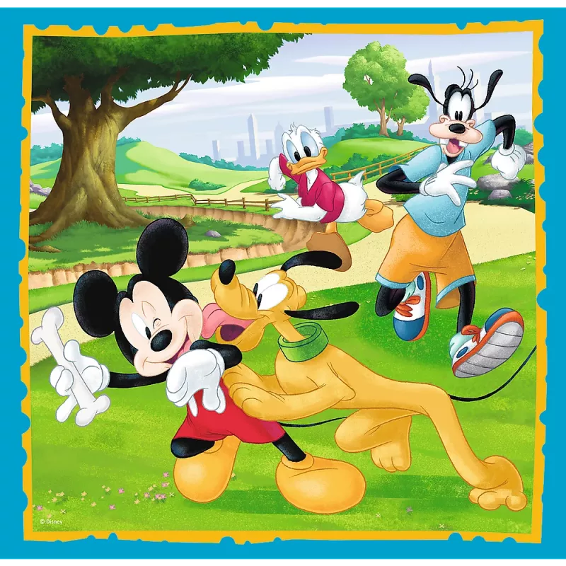 Trefl 3-in-1 Mickey Mouse and Friends puslesett - 20, 36, 50 tükki