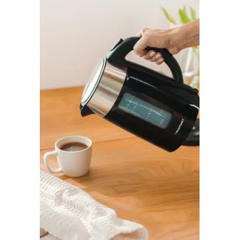 Blaupunkt EKP412 elektriline veekeetja 1,7L 2200W roostevaba teras hõbedane/must