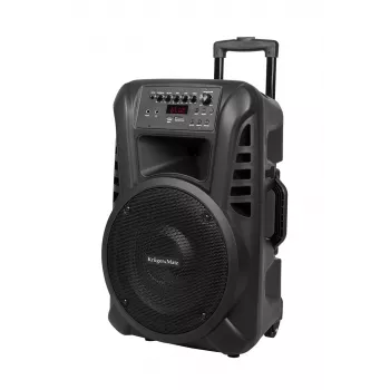 KRUGER & MATZ KM1712 40W aktiivkõlarikapp 2 UHF juhtmevaba mikrofoniga, Bluetooth, USB, SD, FM-raadio