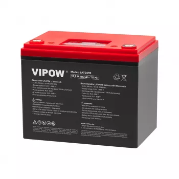 VOLT POLSKA 100Ah Bluetooth LiFePO4 aku 12.8V 1280Wh BMS-i ja rakenduse jälgimisega