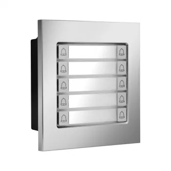 BCS-PAN-P10-N välipaneel 2-juhtmega intercomile – 2MP kaamera, 125° lainurk, IP65, IK07, hõbedane/hall