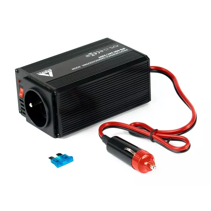 AZO Digital IPS-400 24V DC 230V AC muudetud siinuslainega pingemuundur 400W