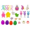 LEAN TOYS Lihavõtte näpitsemänguasjad Antistress mänguasjade komplekt 24 elementi