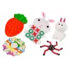 LEAN TOYS Lihavõtte näpitsemänguasjad Antistress mänguasjade komplekt 24 elementi