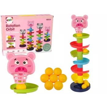 LEAN TOYS Hariduslik palliliumäe 6 tasandiga, seakujulise korviga sorteerija