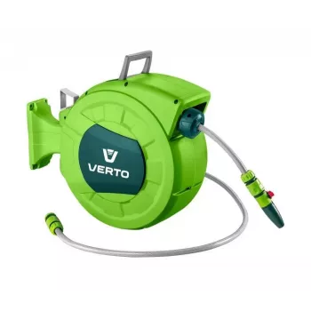 Verto 15G891 3-kihiline tugevdatud PVC aiavoolik, 1/2 inch x 20 m, UV- ja vetikakindel, lõhkemissurve 20 baari, roheline