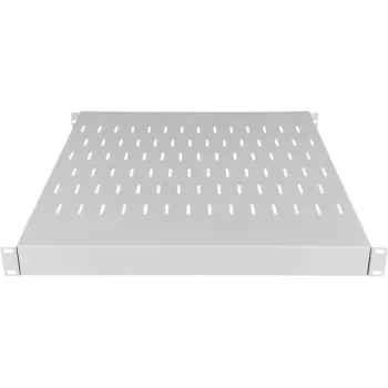 ALANTEC SA-PR-19-1U-500-900-4-S Reguleeritava sügavusega 19 inch 1U riiul, sügavus 500-900 mm, hall, 4 kinnituspunkti