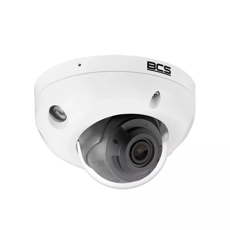BCS 8MP välisdomed IP-kaamera AI-analüüsiga, 2,8mm fikseeritud objektiiv, 30m IR, IP67, IK10, PoE BCS-P-DMIP28FSR3L3-Ai2