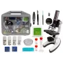 LEAN TOYS 5427 laste mikroskoobikomplekt 300x, 600x, 1200x suurendusega, 28 tarvikuga ja kandekohvriga