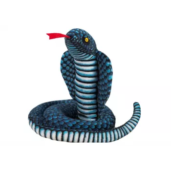 LEAN TOYS Plüüsist maskott Madu Kuningkobra Sinine 100 cm