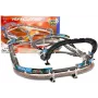 LEAN TOYS 2-in-1 võidusõidukomplekt RC pilujälje autorada koos 2 autoga, 3,6 m modulaarne ringrada, juhtmevabad pultid, LED-esituled, alates 6. eluaastast