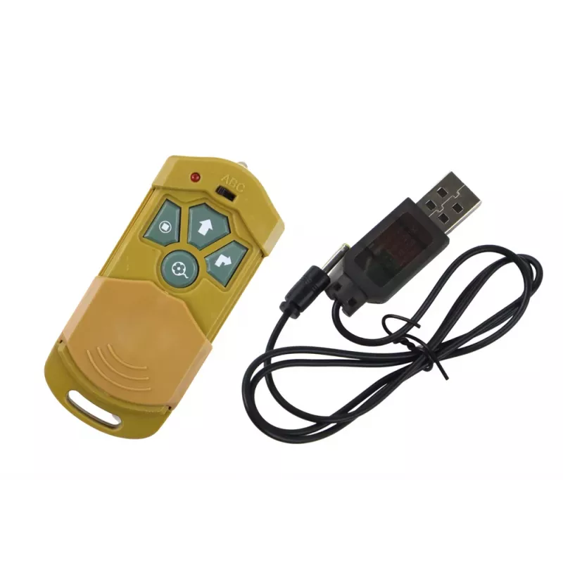 LEAN TOYS kaugjuhitav tarantulämblik RC-mänguasi kollane 27/40 MHz