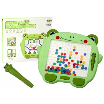 LEAN TOYS Magnetiline Hariduslik Tahvel Konn Stiilus Pad Rohelised Helmed Pusle