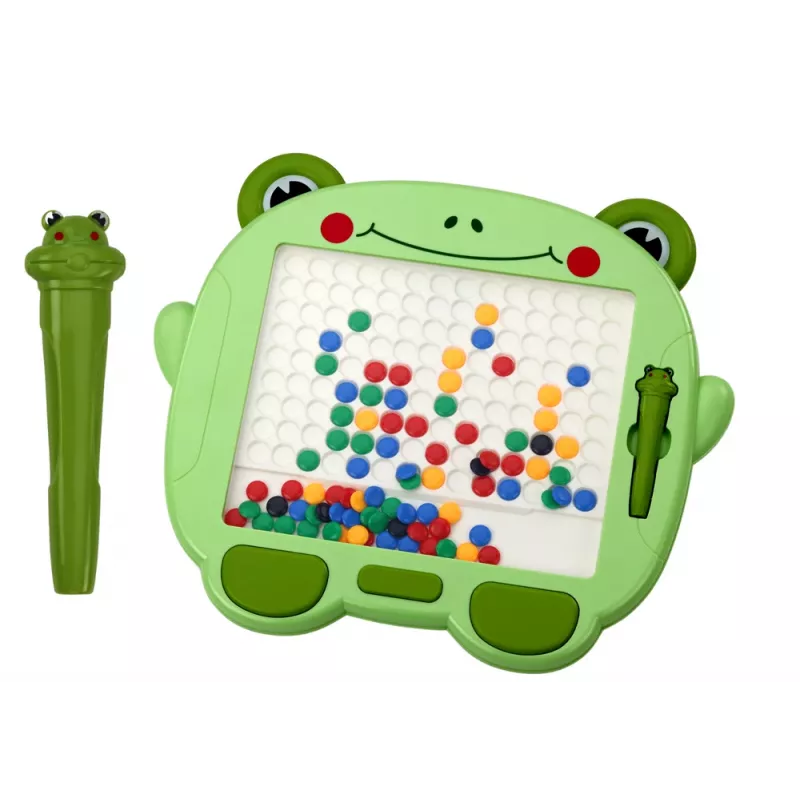 LEAN TOYS Magnetiline Hariduslik Tahvel Konn Stiilus Pad Rohelised Helmed Pusle