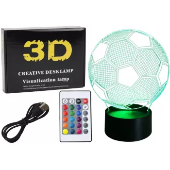 LEAN TOYS Juhtmevaba 3D LED Kuu Lamp Pultja Puutejuhtimisega, 16 Värvi, Hämardatav, Laetav, PLA, 150 mm