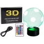 LEAN TOYS Juhtmevaba 3D LED Kuu Lamp Pultja Puutejuhtimisega, 16 Värvi, Hämardatav, Laetav, PLA, 150 mm