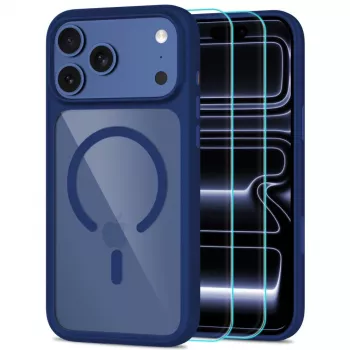 TECH-PROTECT MagOne MagSafe ümbris + klaas 2-pakk iPhone 17 Pro / 18 Pro tumesinine/läbipaistev