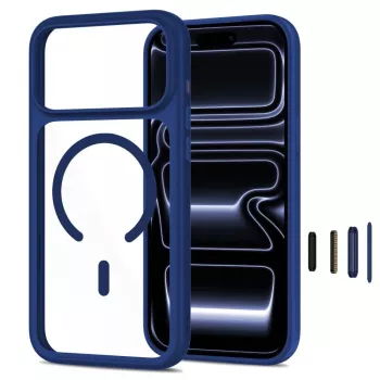 TECH-PROTECT MagOne MagSafe ümbris + klaas 2-pakk iPhone 17 Pro / 18 Pro tumesinine/läbipaistev
