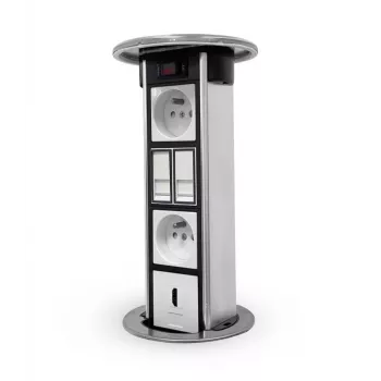 LEGRAND EM/HU-STP-1S-3EU lauaarvuti tühi korpus 8 moodulile, alumiinium/must