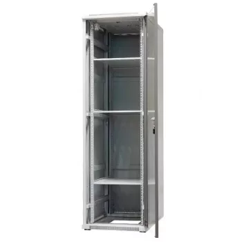 EMITER EmiterNet Top 42U vabaltseisev serverikapp, 600x1000x1980 mm, klaasist esiuks, must EM/SH05D-6042