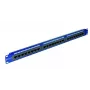EMITERNET 19 inch 24-porti Cat.6 UTP patch-paneel integreeritud riiuliga, 1U, sinine DCN/PPFA-951K-248-C6