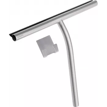 DEANTE ADI_F31K veetõmbits koos riputiga, 25 cm kummitera, ergonoomiline plastkäepide, must/valge