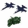 LEAN TOYS sõjaline komplekt sõdurifiguurid sõidukid torni tarvikud 72 tk.