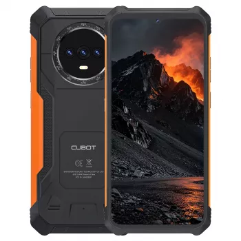 CUBOT KINGKONG ES PRO 6+128GB must ja oranž vastupidav nutitelefon