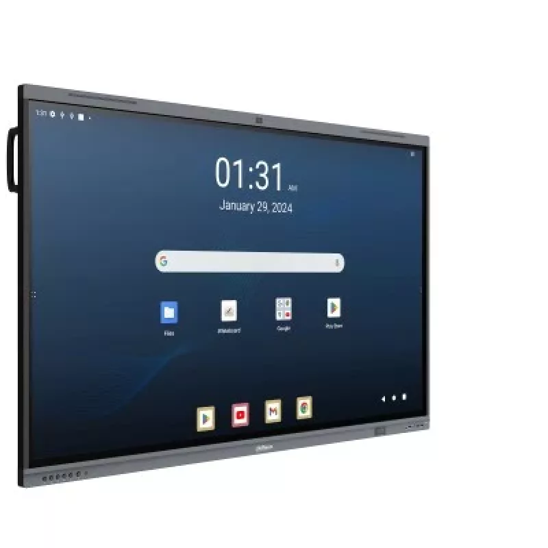 Dahua DHI-LPH65-MC480-U 65 inch 4K interaktiivne puuteekraan Android 13-ga, EDLA sertifikaat, 40-punktiline IR-puude, 48MP kaamera, 8-mikrofoniline massiiv, Wi-Fi 6, 8GB RAM, 128GB salvestusruum