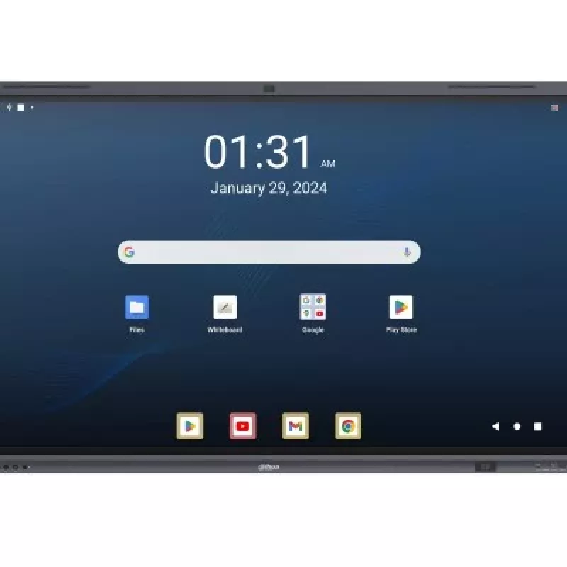 Dahua DHI-LPH65-MC480-U 65 inch 4K interaktiivne puuteekraan Android 13-ga, EDLA sertifikaat, 40-punktiline IR-puude, 48MP kaamera, 8-mikrofoniline massiiv, Wi-Fi 6, 8GB RAM, 128GB salvestusruum