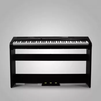Artesia Harmony 88-klahviline digitaalne klaver poolveerandatud klahvidega, 64-hääleline polüfoonia, 12 tämbriga, reverb ja chorus, kahekordne 15W kõlar, USB MIDI, must