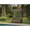 KETER Deco Tulip 110L 2-Rombiline Pähklipuu Võrkmustriga Lillepott