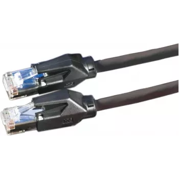 Dätwyler 21.05.0005 Cat 6 S/FTP patchkaabel, RJ-45 isane - RJ-45 isane, 0,5 m, must, LSZH, 10 Gbps