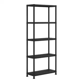 KETER 5-tasandiline riiul Shelf 75, 5 riiuliga, 75x32x176cm, must