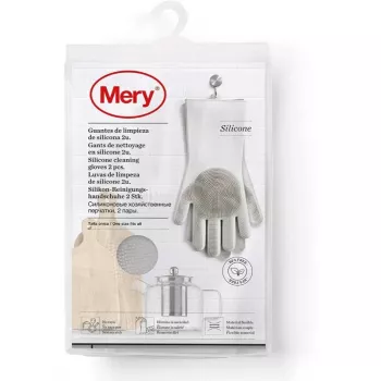 MERY silikoonist puhastuskindad 2tk 34,5x15,5x2,6cm helehall