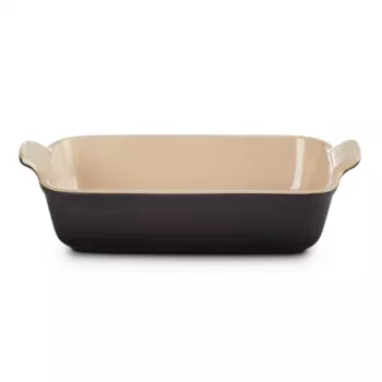 Le Creuset ristkülikukujuline Heritage keraamiline ahjuvorm 26x19cm / 2,4L must