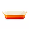 LE CREUSET ristkülikukujuline ahjuvorm Heritage kivikeraamika 32x24cm / 4L oranž