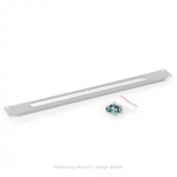 Triton RAC-ZP-X03-A1 19 inch 1U kaabli läbiviigupaneel ilma harjata, hall
