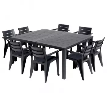 KETER Aiamööbel laud Julie Double Table (2 konfiguratsiooni) hall