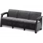 KETER Corfu Love Seat Max kolmekohaline aiasofa hall
