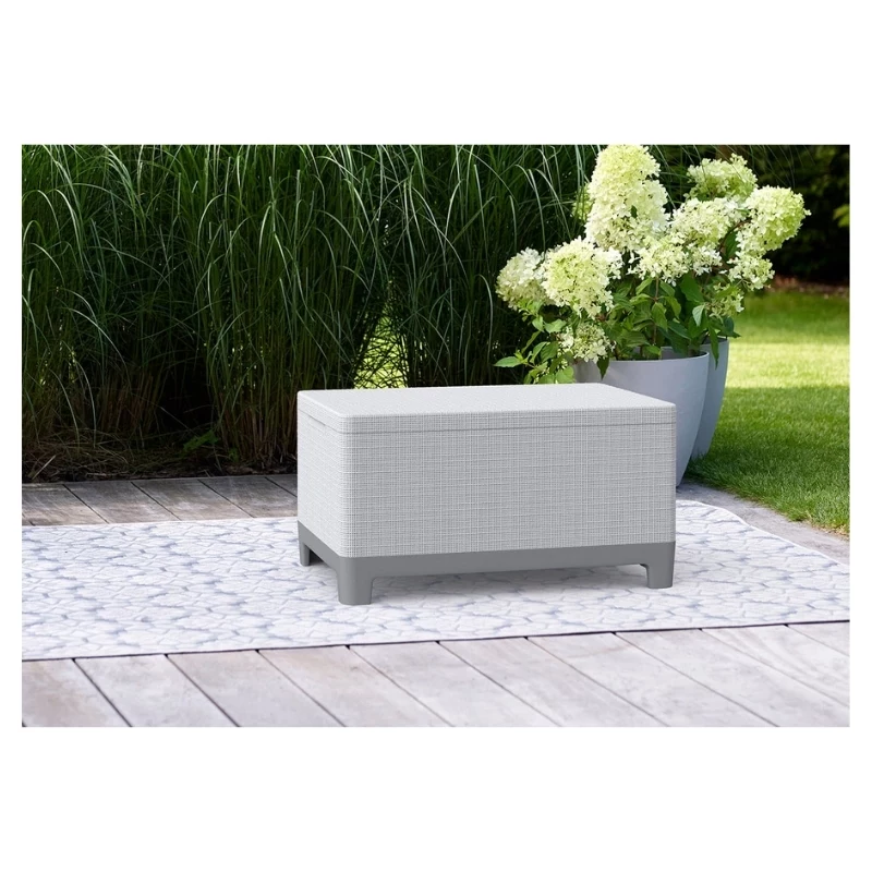 KETER aia laud/hoidmiskast Scandi Storage Table helehall/tume terashall