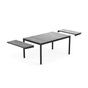 KETER Aia laud pikendatav Deco Porto Nova pikendatav 160-240 hall/must