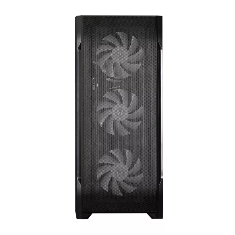 Zalman N7 PLUS V2 ATX Mid Tower arvutikorpus, 7 x 120mm ARGB ventilaatorit, karastatud klaas, must
