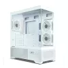 Zalman CHRONIX V2 Valge ATX Mid Tower arvutikorpus koos 3 x 120mm ARGB ventilaatoriga, karastatud klaasist külgpaneel