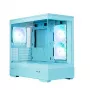Zalman P30 V2, mATX Mini Tower arvutikorpus, 3 x 120mm ARGB ventilaatorit, mündiroheline