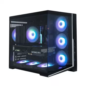 Zalman D40, ATX Mid Tower arvutikorpus, 7 x 120mm ARGB ventilaatorit, must