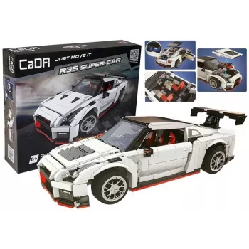 CADA 6673 Konstruktsiooniklotsid Sportauto Valge 1322 tk