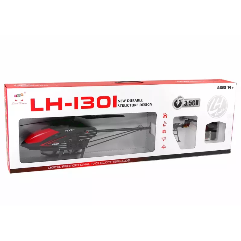 LEAN TOYS LH-1301 2.4G kaugjuhitav kopter must