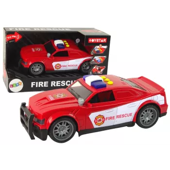 LEAN TOYS Tuletõrjeauto 1:14 Tuled Helid Punane